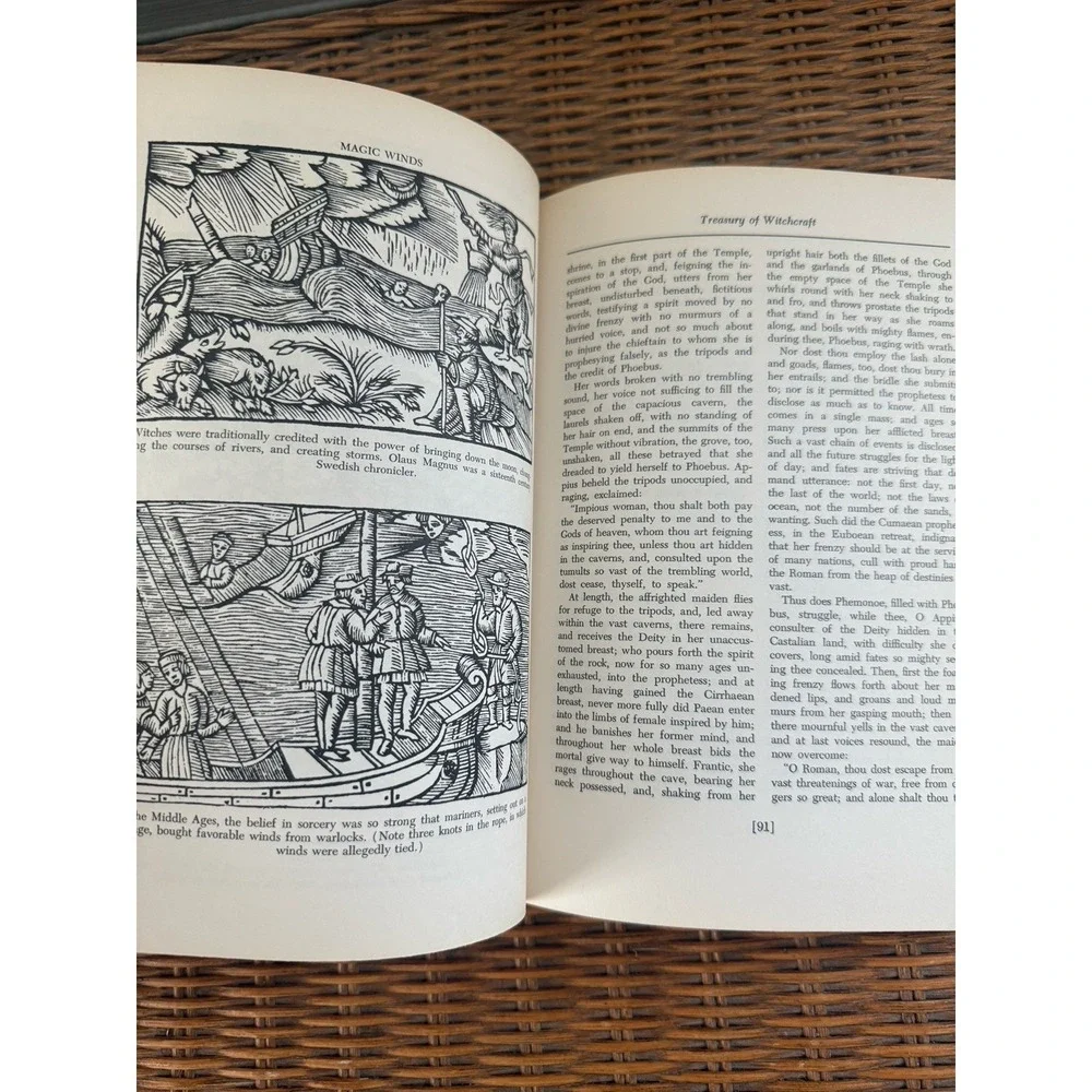 A Treasury of Witchcraft - Wedeck OCCULT MAGIC DEMONOLOGY SATANISM 1961 HC